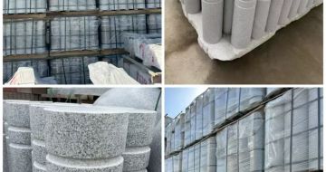 鞍山 芝麻白花岗岩挡车柱、隔离柱多少钱