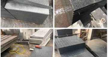 鞍山 芝麻黑地铺石材