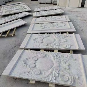 鞍山 芝麻白干挂雕花板