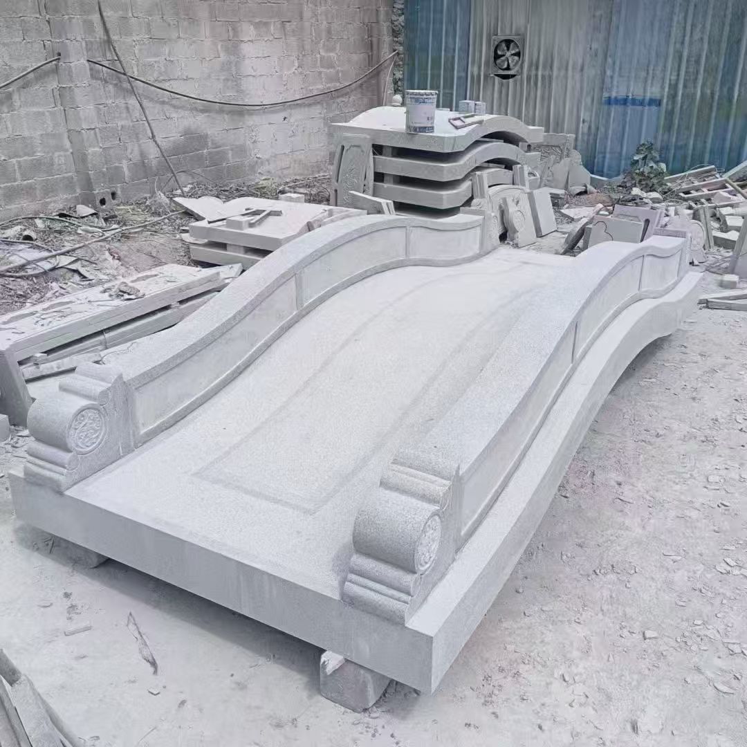 鞍山 芝麻灰花岗岩园林景观 小石桥