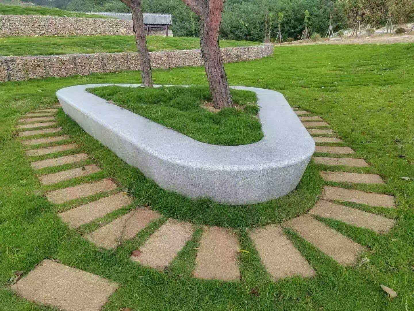 鞍山 芝麻白光面整石坐凳