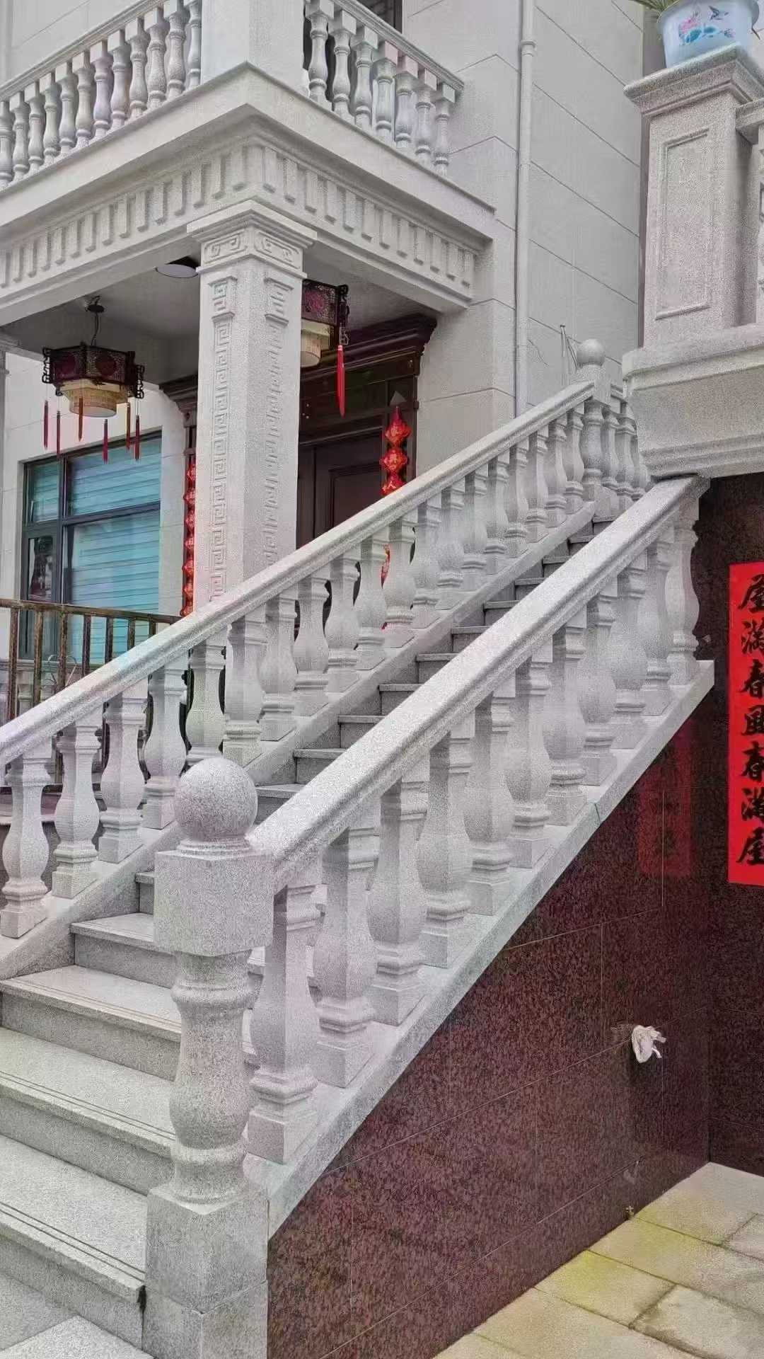 鞍山 天然石材 阳台庭院护栏、栏杆